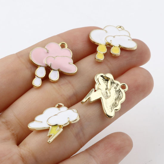 Picture of Zinc Based Alloy Charms Cloud Multicolor 5 PCs