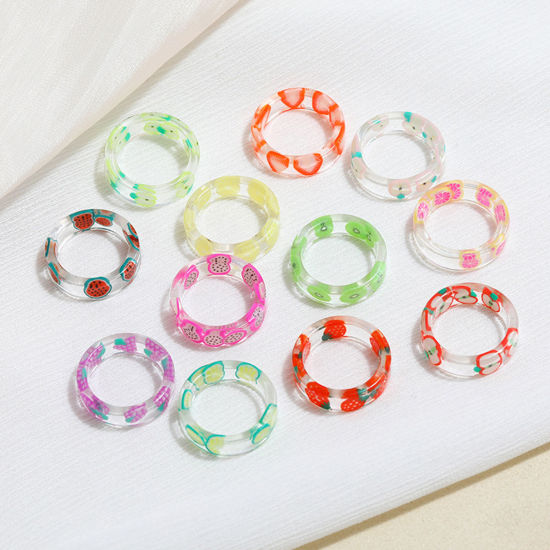 Picture of Resin Unadjustable Rings Fruit