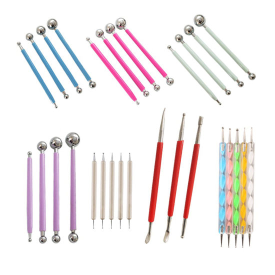 Picture of Stainless Steel + Plastic Modeling Clay Tools
