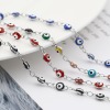 Picture of Stainless Steel Bracelets Round Evil Eye Enamel