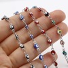 Picture of Stainless Steel Bracelets Round Evil Eye Enamel
