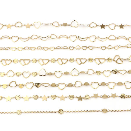 Picture of 1 Piece Vacuum Plating Stainless Steel Anklet Gold Plated