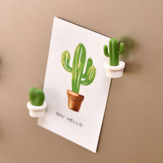 Picture of Funny Cactus ABS Refrigerator Fridge Magnet For Message Home Decoration