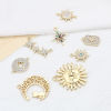 Picture of Zinc Based Alloy Galaxy Pendants Star Gold Plated 5 PCs