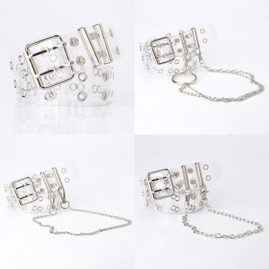 Picture of Punk Style Chain PVC Belt Waistband Clothing Accessories