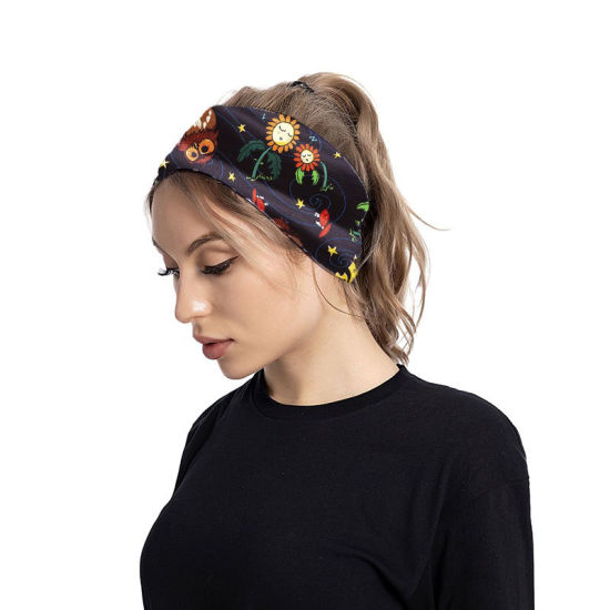 Picture of Flower Sports Yoga Wide Elastic Headband