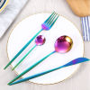 Picture of Stainless Steel Knife Fork Spoon Flatware Cutlery Tableware 24 PCs/Set