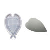 Picture of Silicone Resin Mold For Jewelry Making Mirror Wing White 1 Piece