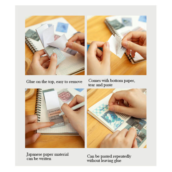 Image de Papier japonais DIY Scrapbook Stickers Paysage Romance Série