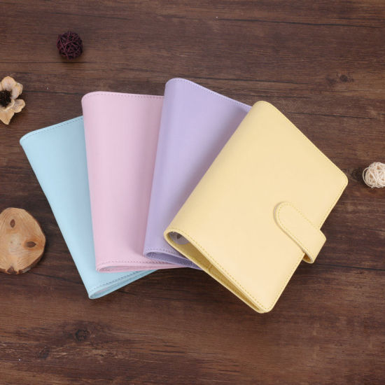 Изображение A5/A6 Magnetic Buckle Notebook PU Cover Binder Without Inner Writing Paper