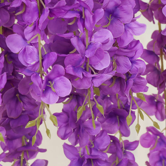 Picture of Faux Silk Simulation Flowers Violet Vine Home Decoration