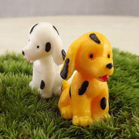 Bild von Dalmatiner Hund Tier Harz Mikro Landschaft Miniatur Dekoration