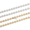 Picture of 1 M Vacuum Plating Stainless Steel Textured Chain For Handmade DIY Jewelry Making Findings Multicolor 2.8x2.3mm