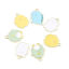 Picture of Zinc Based Alloy Charms Animal Gold Plated Multicolor Enamel 20 PCs