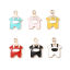Immagine di Lega di Zinco Abiti Charms Vestiti Oro Placcato Multicolore Smalto 22mm x 15mm , 10 Pz
