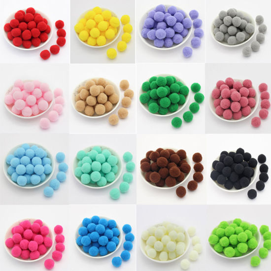 Picture of Polyester Pom Pom Balls Multicolor Ball 1 Packet