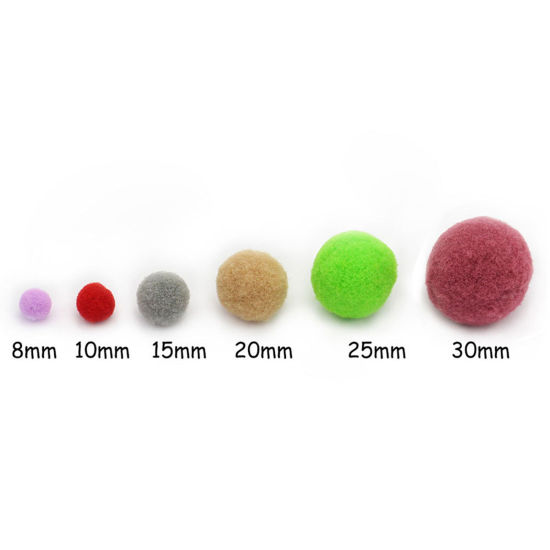 Picture of Polyester Pom Pom Balls Multicolor Ball 1 Packet