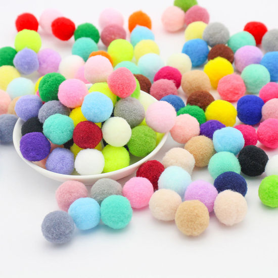 Picture of Polyester Pom Pom Balls Multicolor Ball 1 Packet