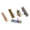 Image de Étiquettes en Alliage de Zinc Rectangle " Handmade " Accessoires pour Sacs 36mm x 10mm  35mm x 12mm, 5 Kits （ 2 Pcs/Kit)