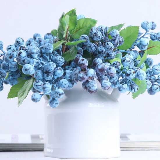 Bild von Kunststoff Simulation Blaubeere Frucht Künstliche Blumen Dekoration Home