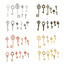 Picture of Zinc Based Alloy Pendants Key Multicolor Mixed 57mm x 18mm - 16mm x 7mm, 1 Set ( 13 PCs/Set)