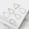 Picture of Stainless Steel Connectors Geometric Silver Tone Hollow 5 PCs