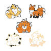Picture of Pin Brooches Fox Animal Multicolor Enamel 1 Piece