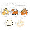 Picture of Pin Brooches Fox Animal Multicolor Enamel 1 Piece