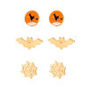 Picture of Halloween Ear Post Stud Earrings Mixed Color 1 Set ( 3 Pairs/Set)