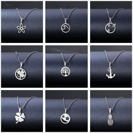 Stainless Steel Link Cable Chain Findings Necklace Silver Tone 45cm(17 6/8") long, 1 Piece