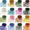 Picture of Glass Seed Beads Cylinder Multicolor Silver Lined 4mm x 3mm, Hole: Approx 1.2mm, 1 Packet ( 6300 PCs/Packet)