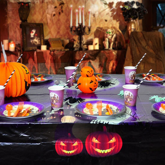 Изображение Disposable Tableware Halloween Party Decorations
