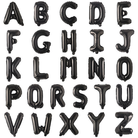 Image de  ballon décorations de fête en Papier d'aluminium lettre majuscule " A-Z " Alphabet