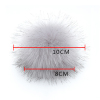 Picture of Artificial Fiber Verdeckter Knopf Gummiband Pom Pom Balls Multicolor Ball Faux Fox Fur 8cm Dia., 6 PCs