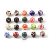 Imagen de Acrílico Cuentas Ronda , Multicolor 10mm Diámetro, Agujero: Aprox 2.1mm, 20 Unidades