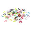 Picture of 8mm Dia., 1.2mm(17 gauge) Iron Based Alloy Open Jump Rings Findings For Jewelry Making Multicolor Round Painted