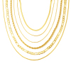 Imagen de Latón Collares Cadenas 18K Oro Real Chapado 1 Unidad