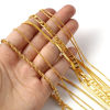 Imagen de Latón Collares Cadenas 18K Oro Real Chapado 1 Unidad