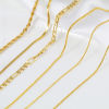 Imagen de Latón Collares Cadenas 18K Oro Real Chapado 1 Unidad