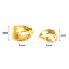 Picture of Brass Pendant Pinch Bails Clasps 18K Real Gold Plated 20 PCs
