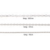 Picture of Brass Necklace Link Chain 18K Real Platinum Plated 1 Piece