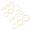 Picture of Brass Connectors Charms Pendants 18K Real Gold Plated Circle Ring