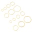 Bild von Messing Steckverbinder Charms Anhänger 18K Echtgold plattiert Ring