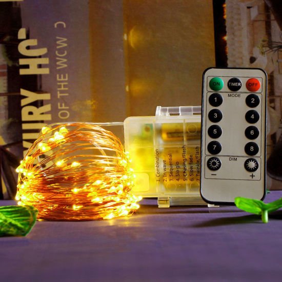 Image de La bande de LED allume la télécommande à piles pour la décoration de jardin à la maison de pièce