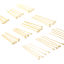 Picture of Brass Eye Pins 18K Real Gold Plated 50 PCs