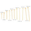Picture of Brass Eye Pins 18K Real Gold Plated 50 PCs