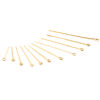 Picture of Brass Eye Pins 18K Real Gold Plated 50 PCs