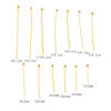 Picture of Brass Ball Head Pins 18K Real Gold Plated 50 PCs
