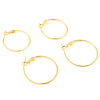 Bild von Messing Ohrreifen 18K Echtgold plattiert Ring 4 Stück