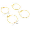Bild von Messing Ohrreifen 18K Echtgold plattiert Ring 4 Stück